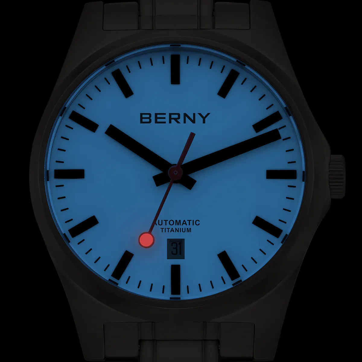 BERNY-Men Automatic Titanium Watch-AMT258MS - Image 4