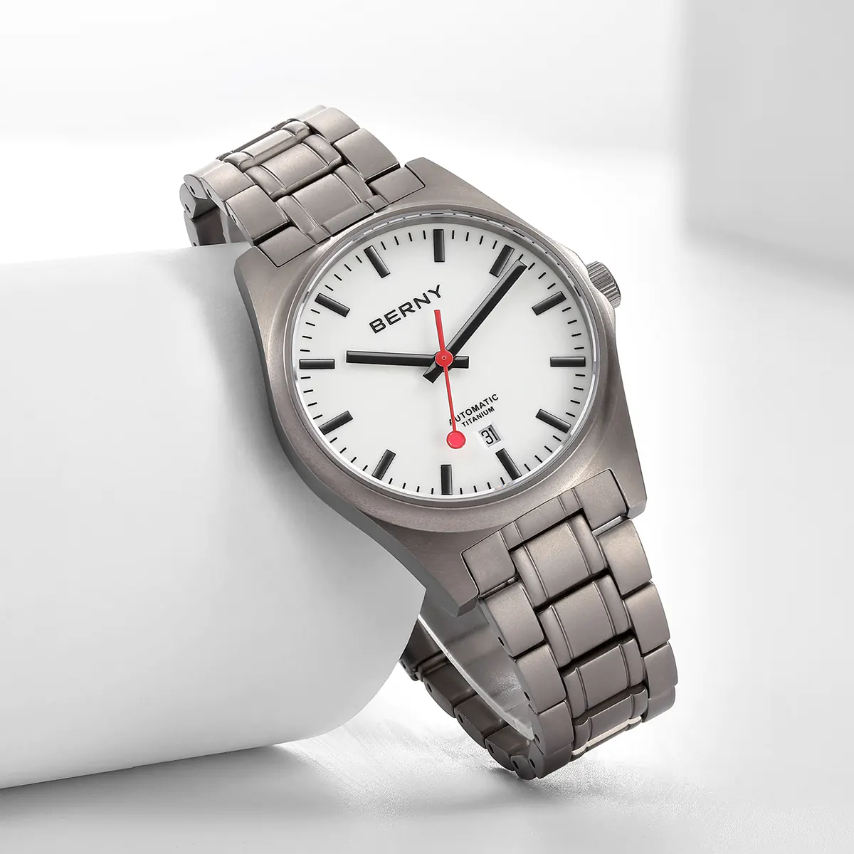BERNY-Men Automatic Titanium Watch-AMT258MS - Image 6