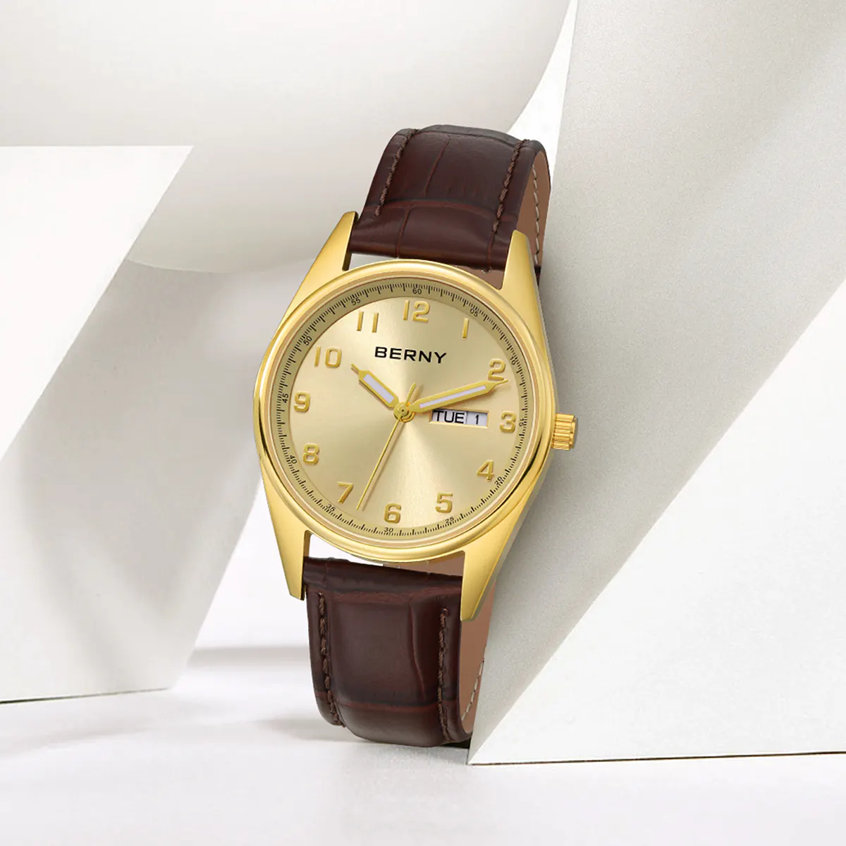 BERNY-Men Quartz Dress Watch-2497M - Image 8