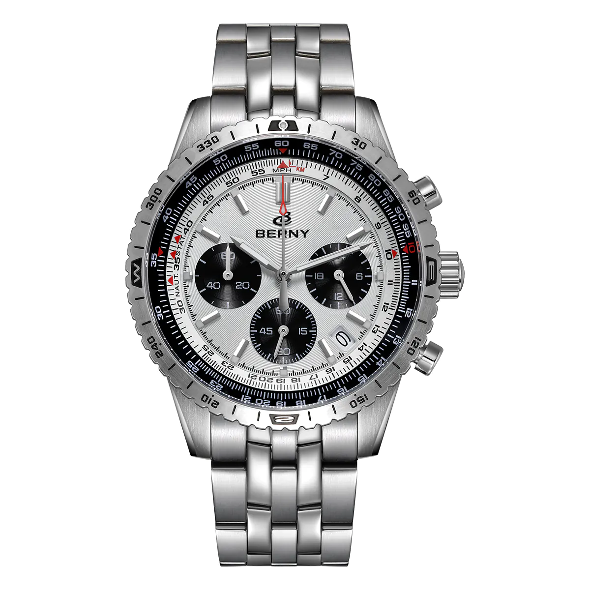BERNY-Men Quartz Chronograph Field Watch-2845M - Image 10