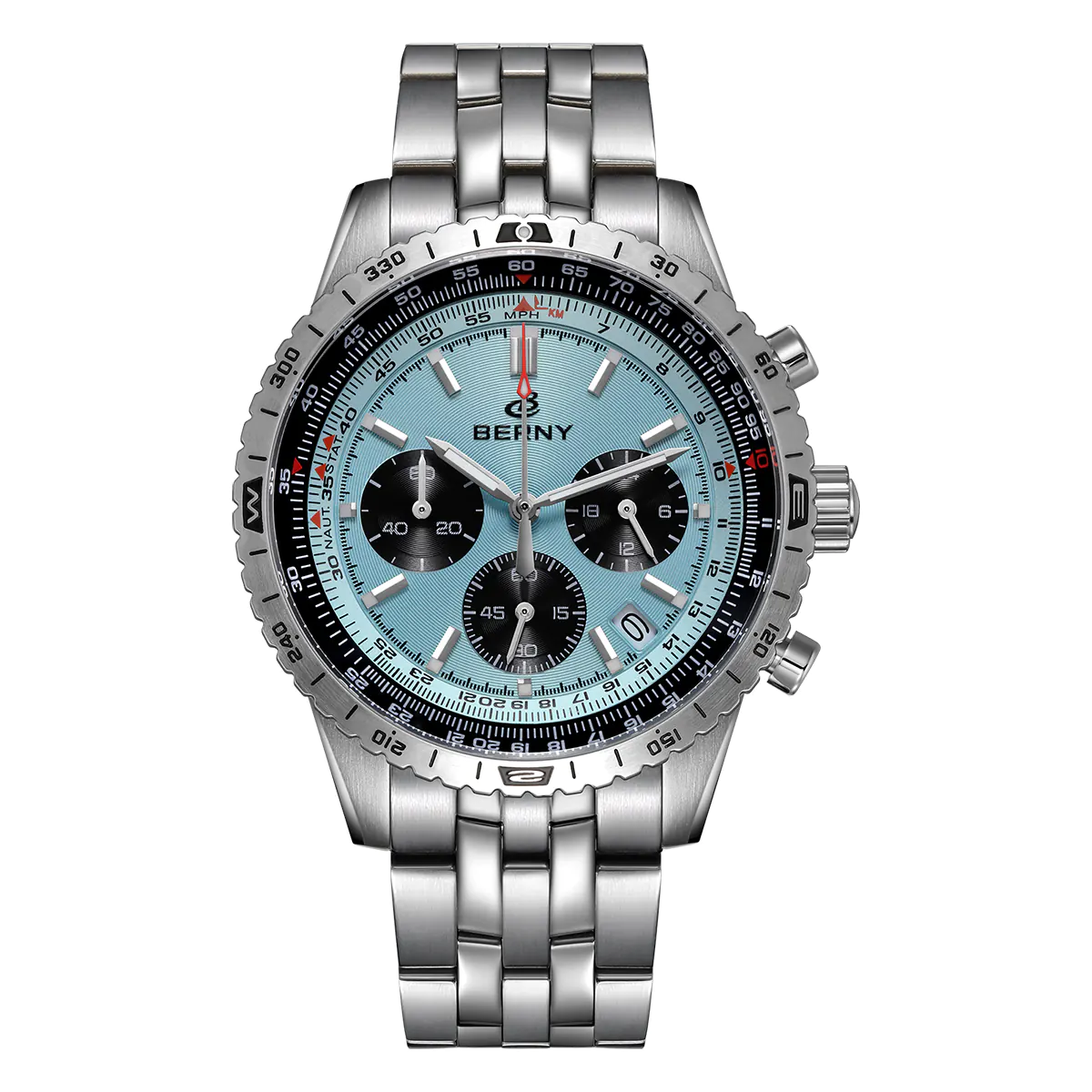 BERNY-Men Quartz Chronograph Field Watch-2845M - Image 12