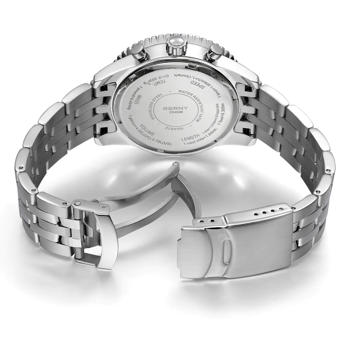 BERNY-Men Quartz Chronograph Field Watch-2845M - Image 3