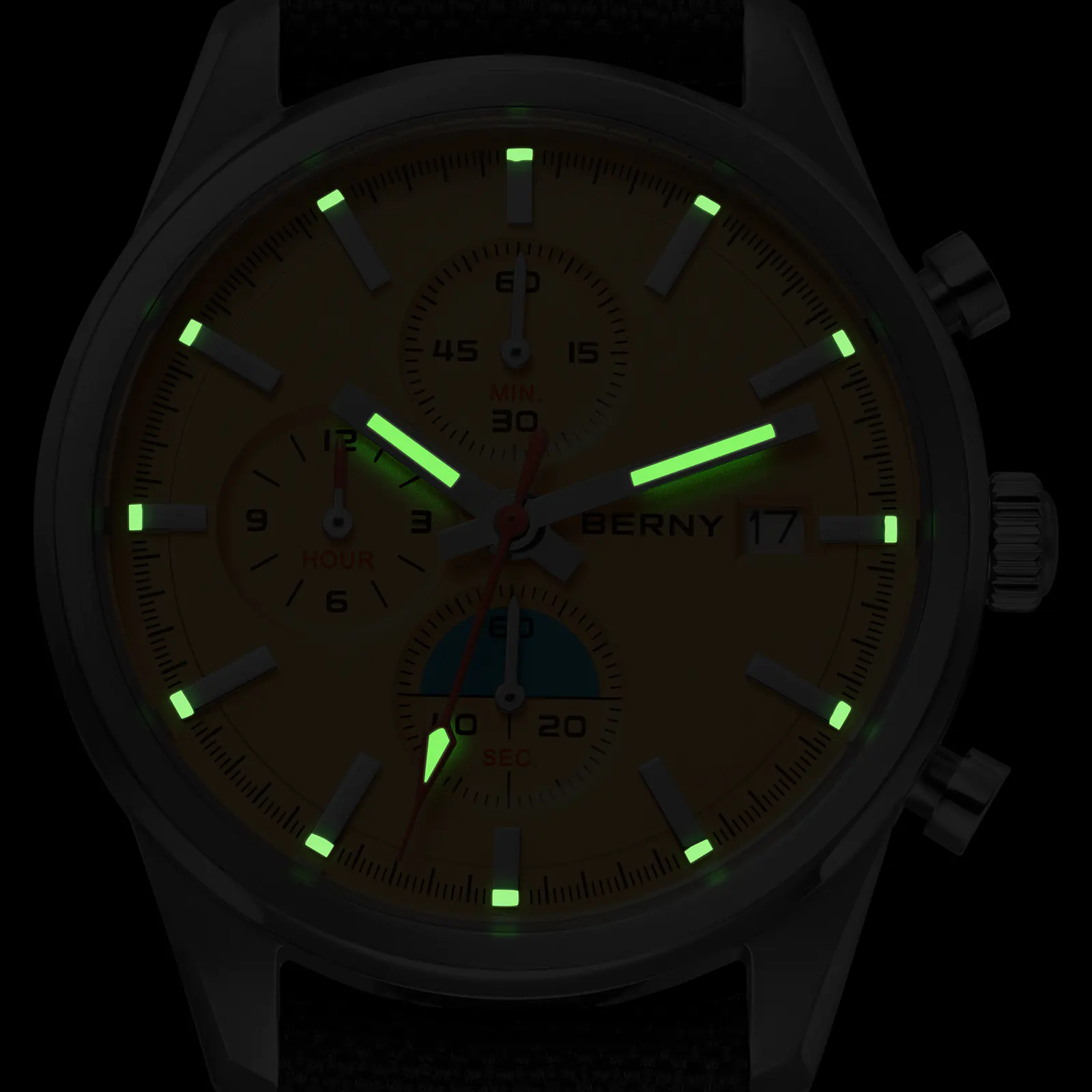 BERNY-Men Quartz Chronograph Watch-2826M - Image 13