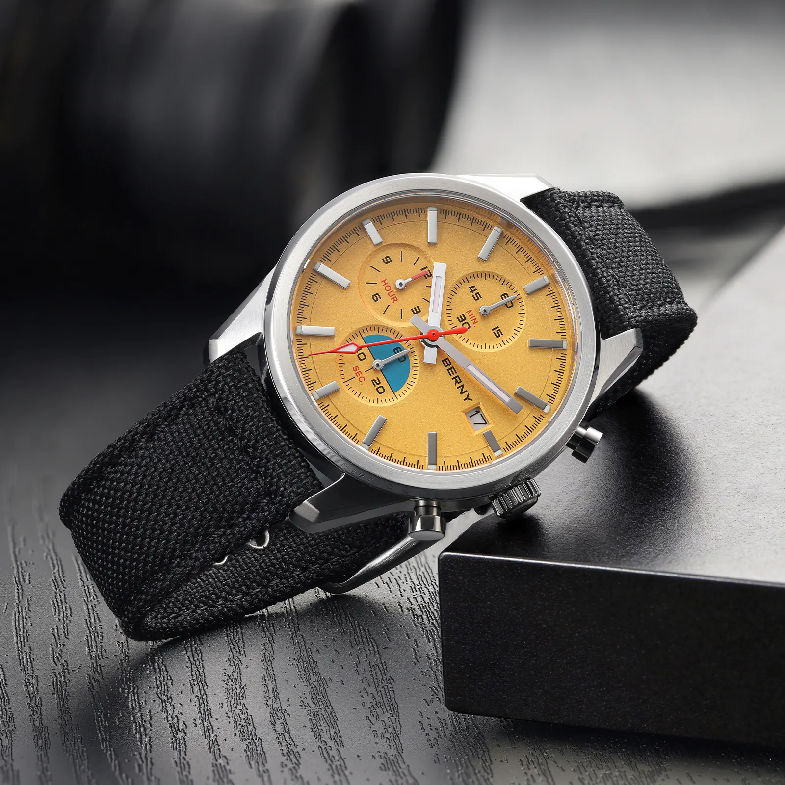 BERNY-Men Quartz Chronograph Watch-2826M - Image 15