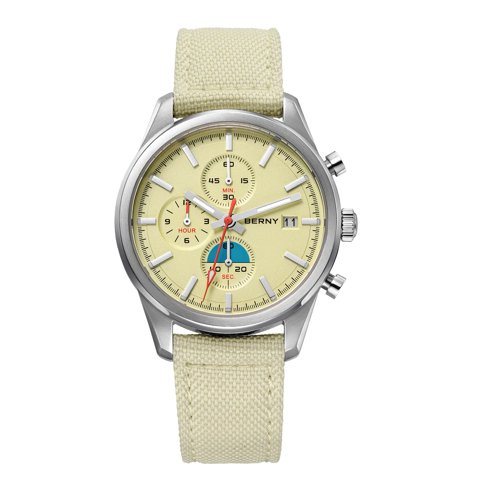 BERNY-Men Quartz Chronograph Watch-2826M - Image 6