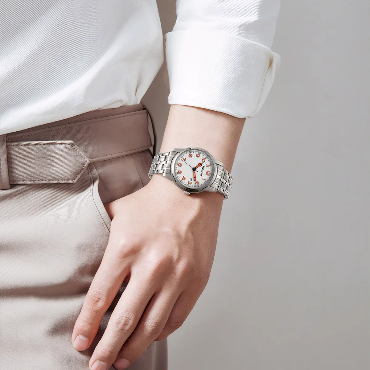 BERNY-Men Quartz Dress Watch-2640VM - Image 9