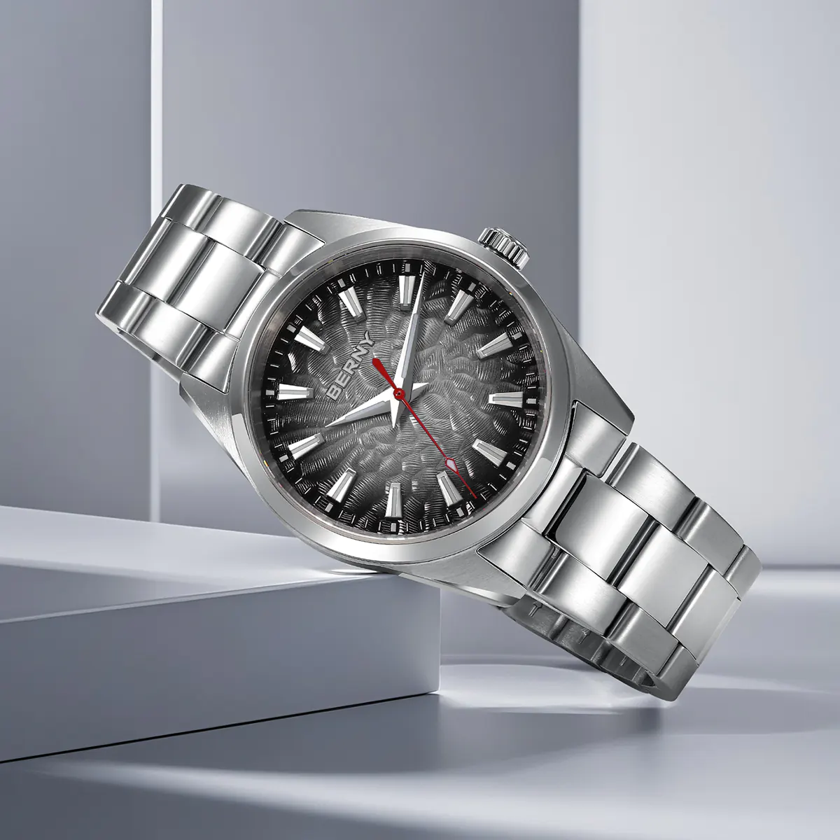 BERNY-Men Quartz Dress Watch-2954M - Image 6