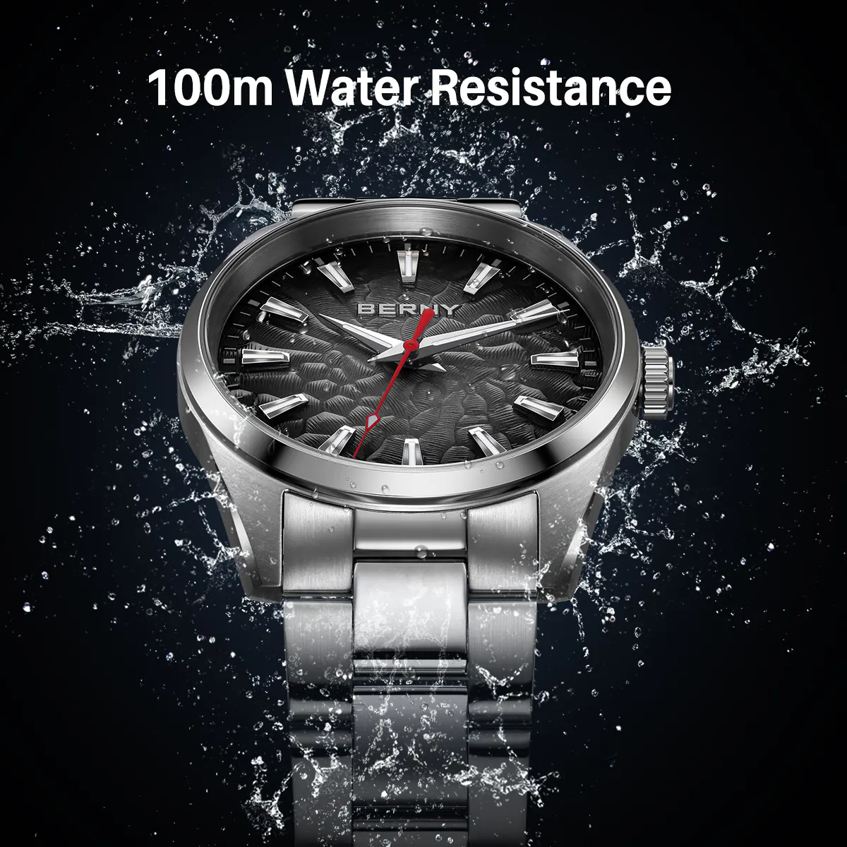 BERNY-Men Quartz Dress Watch-2954M - Image 7