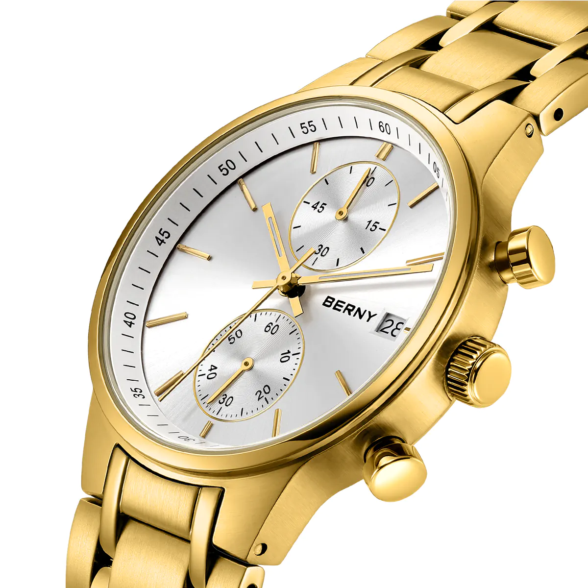 BERNY-Men Quartz Gold Fashion Watch-2285VM - Image 3