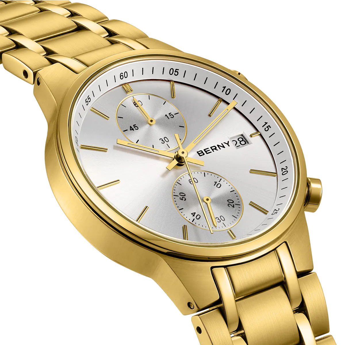 BERNY-Men Quartz Gold Fashion Watch-2285VM - Image 4