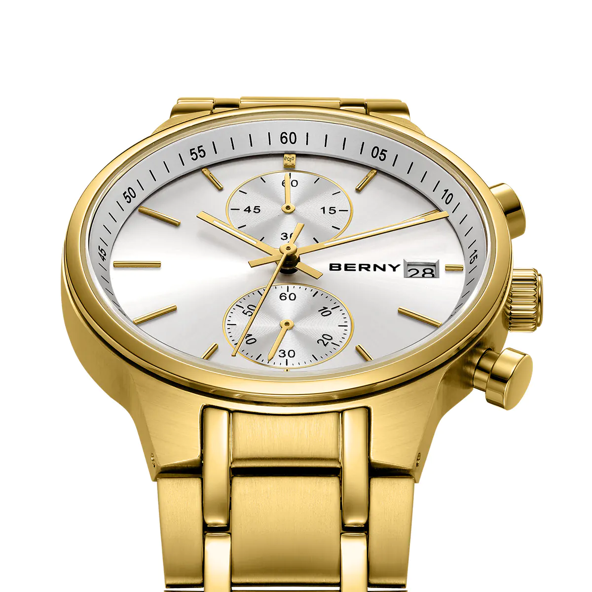 BERNY-Men Quartz Gold Fashion Watch-2285VM - Image 5