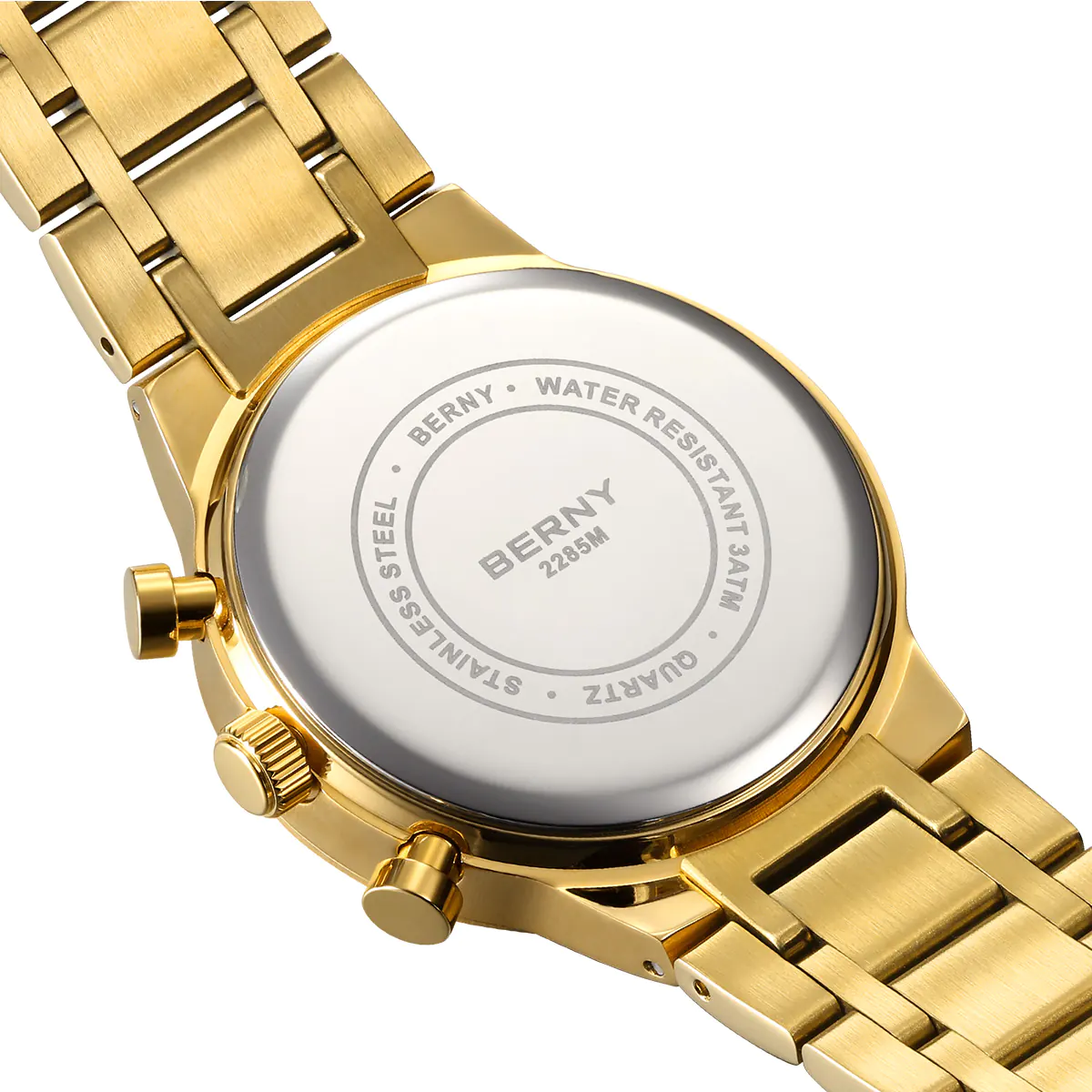 BERNY-Men Quartz Gold Fashion Watch-2285VM - Image 6