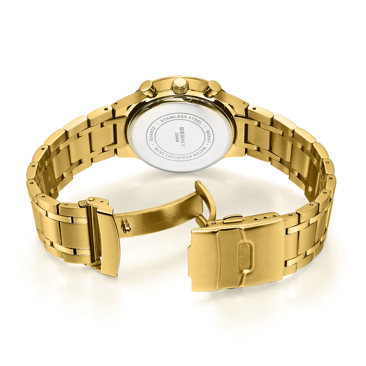 BERNY-Men Quartz Gold Fashion Watch-2285VM - Image 7