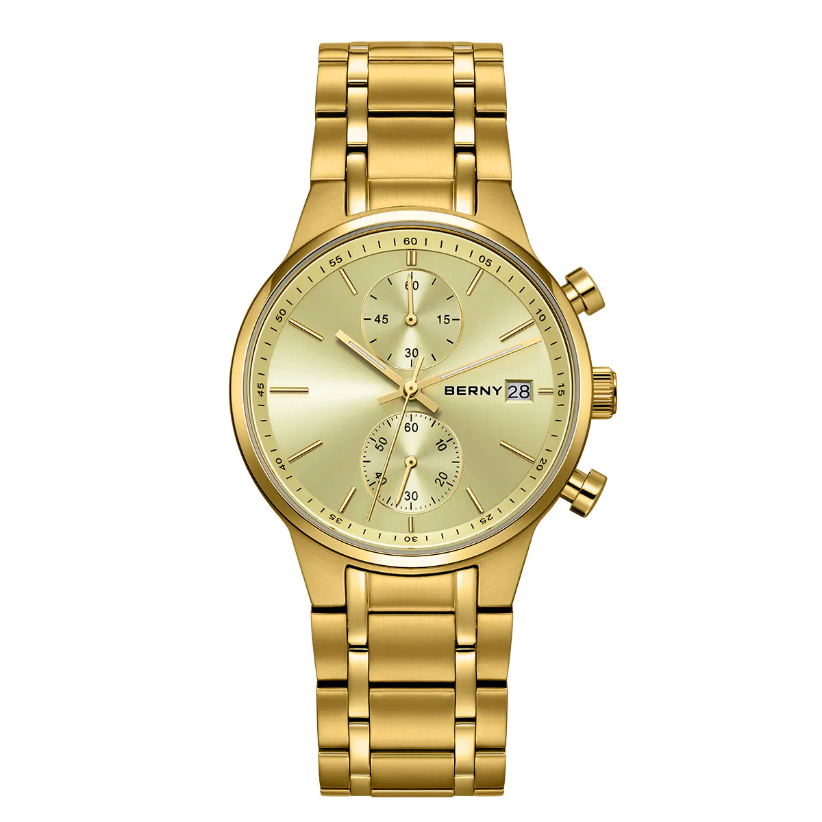 BERNY-Men Quartz Gold Fashion Watch-2285VM - Image 9