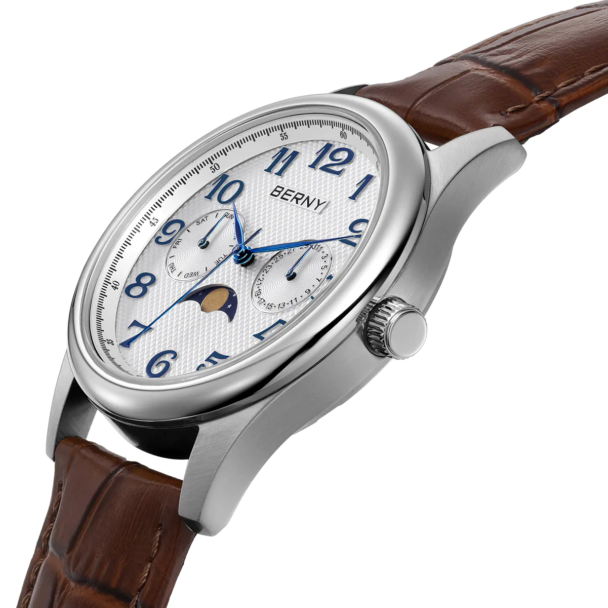 BERNY-Men Quartz Moonphase Watch-2190M - Image 2