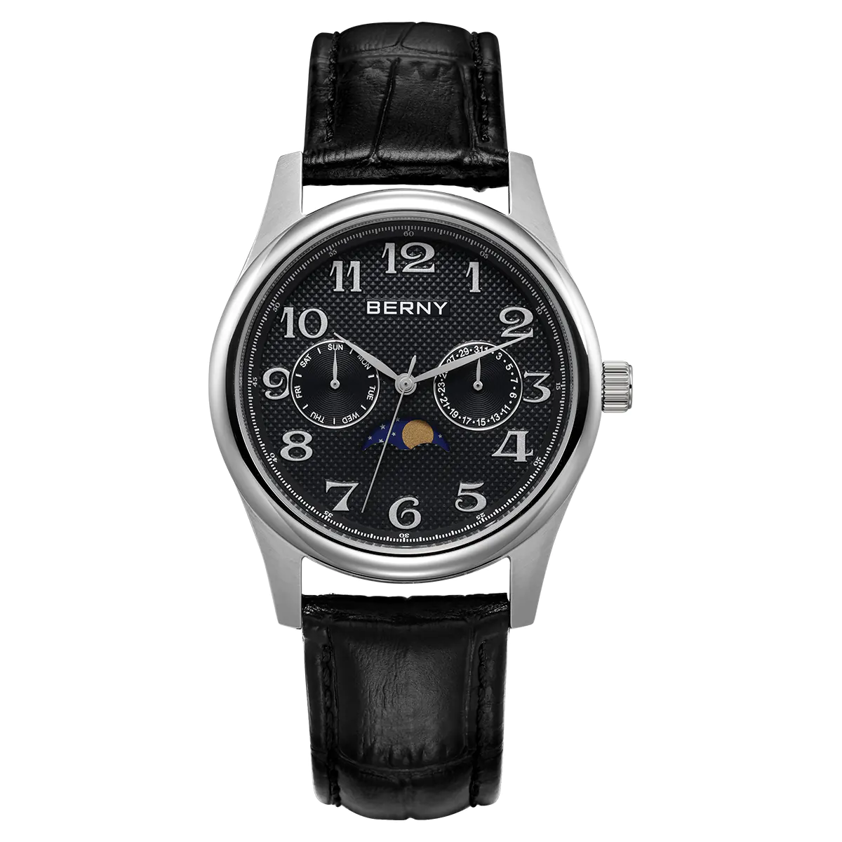BERNY-Men Quartz Moonphase Watch-2190M - Image 7