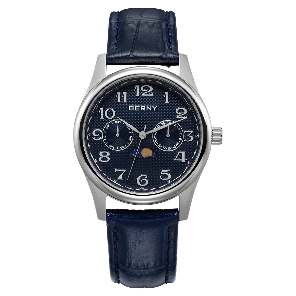 BERNY-Men Quartz Moonphase Watch-2190M - Image 9
