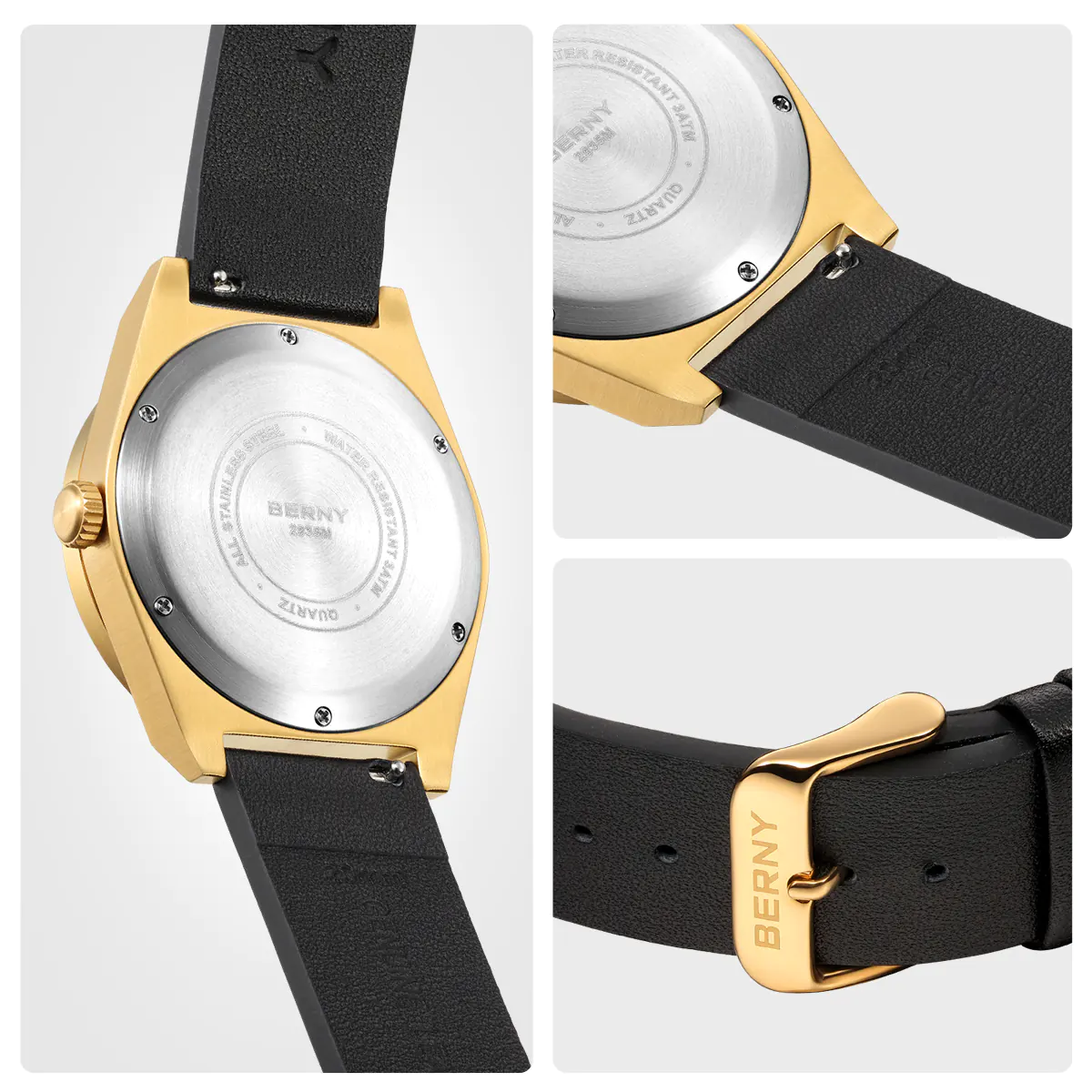 BERNY-Men Quartz Railway Watch-2935M - Image 5