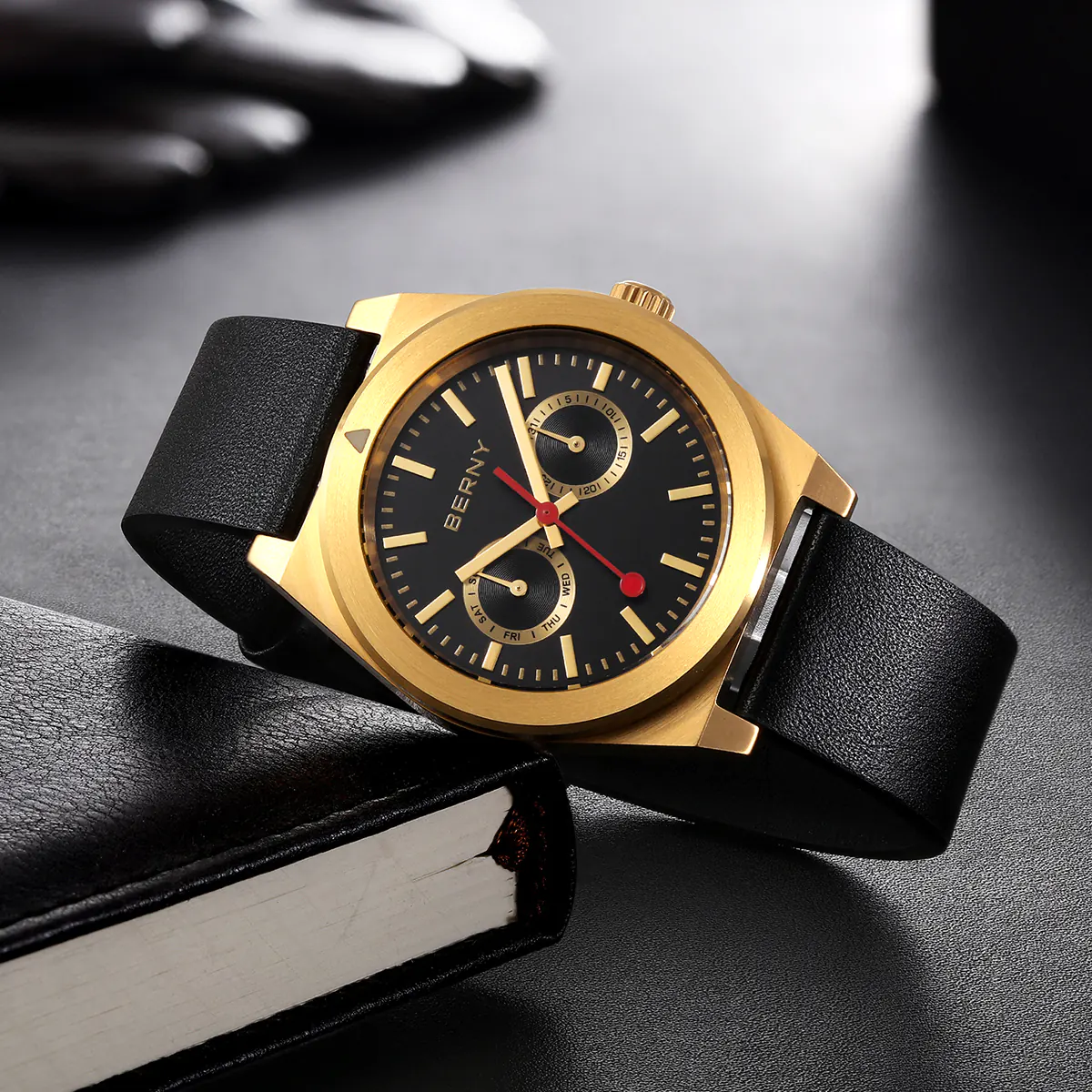 BERNY-Men Quartz Railway Watch-2935M - Image 8
