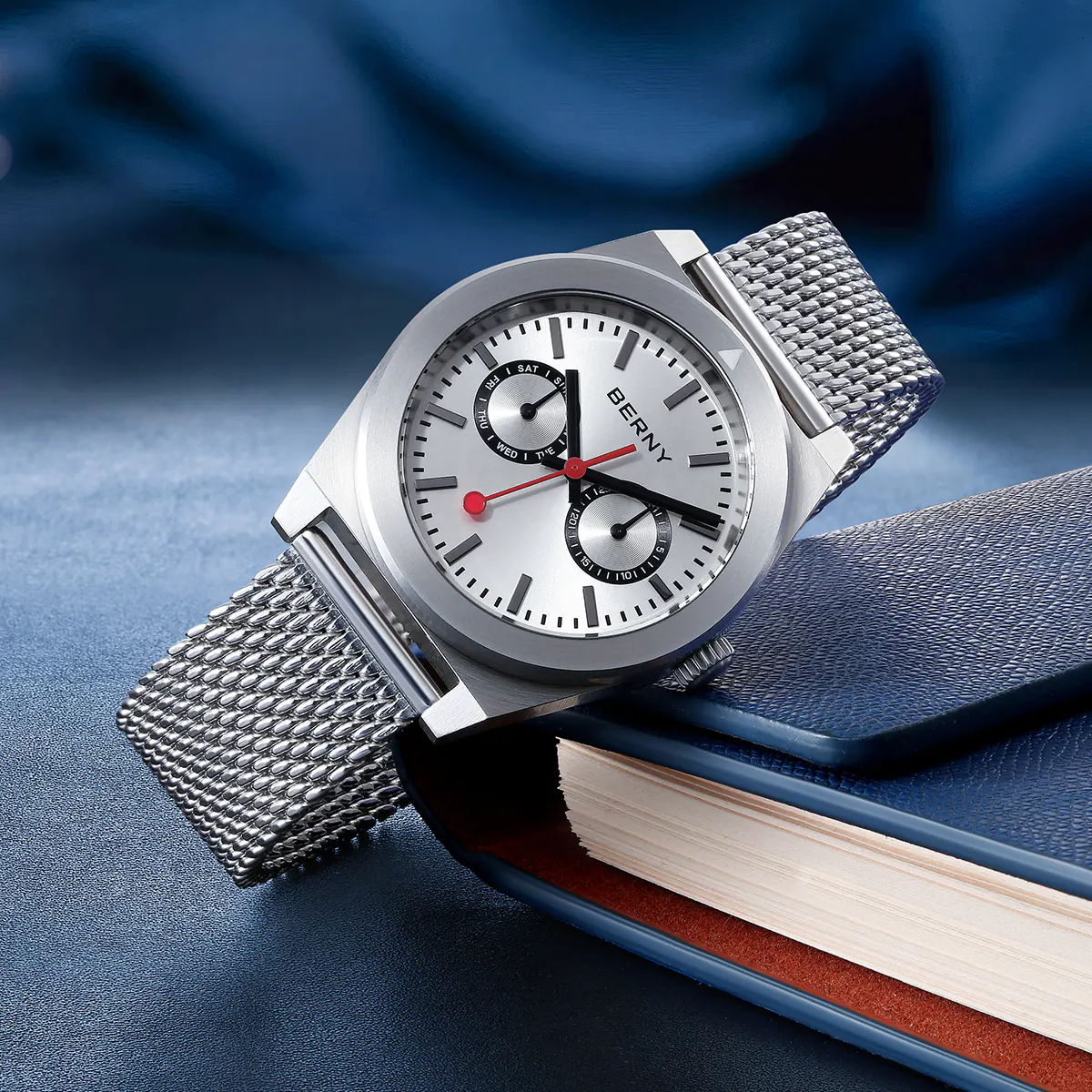 BERNY-Men Quartz Railway Watch-2935MS - Image 8