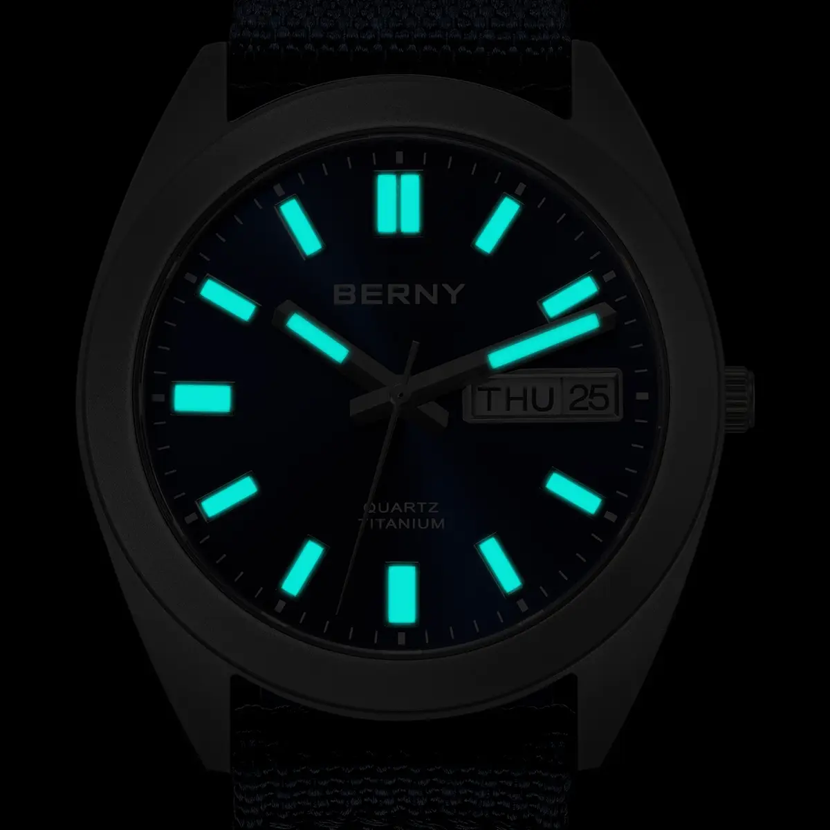 BERNY-Men Quartz Titanium Dress Watch-T2567M - Image 10
