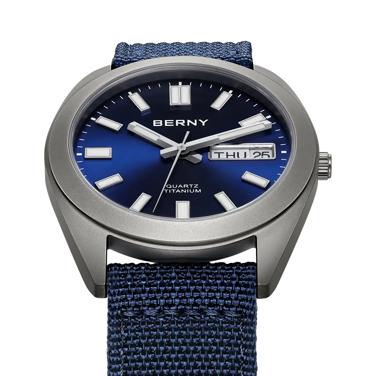 BERNY-Men Quartz Titanium Dress Watch-T2567M - Image 3