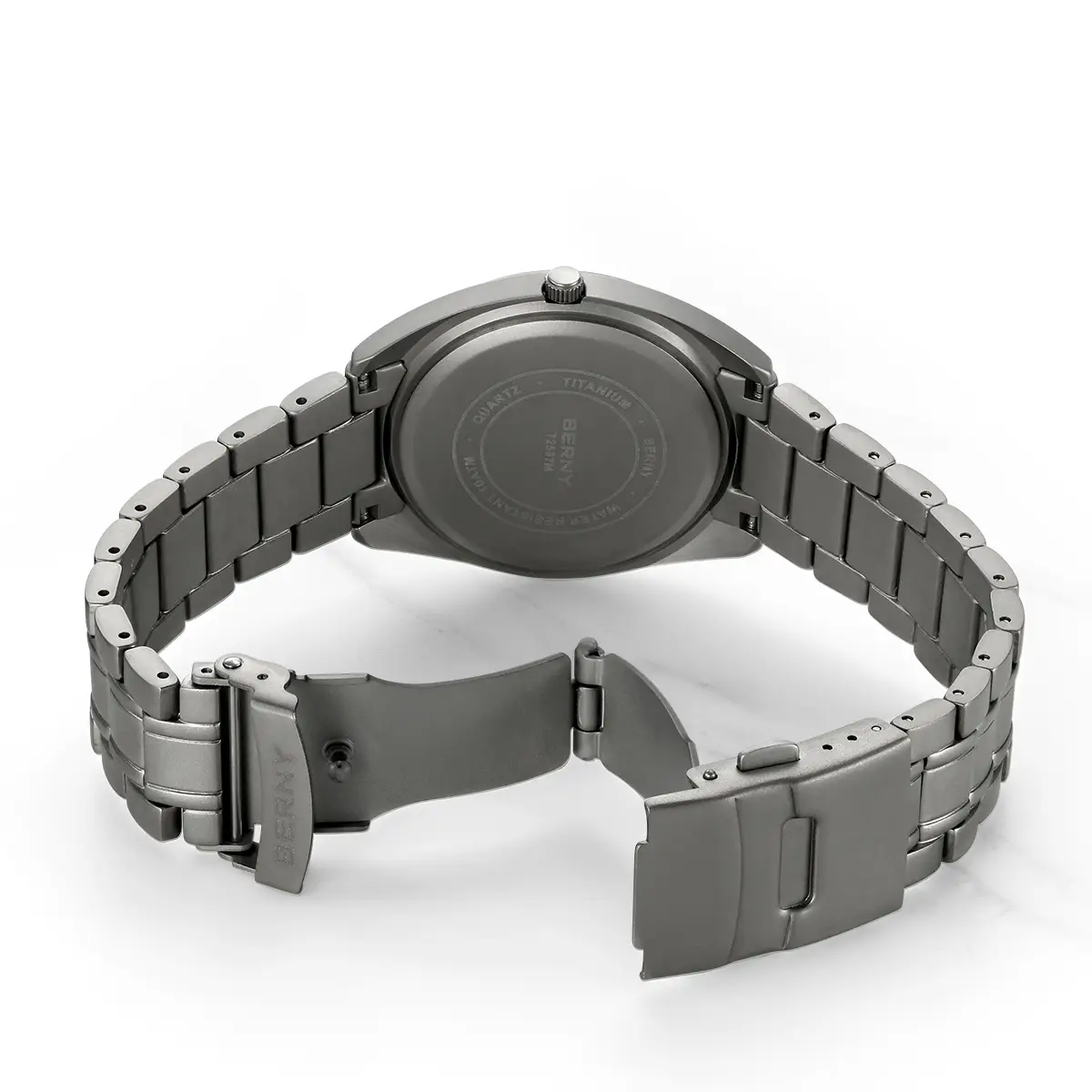 BERNY-Men Quartz Titanium Dress Watch-T2567MS - Image 5