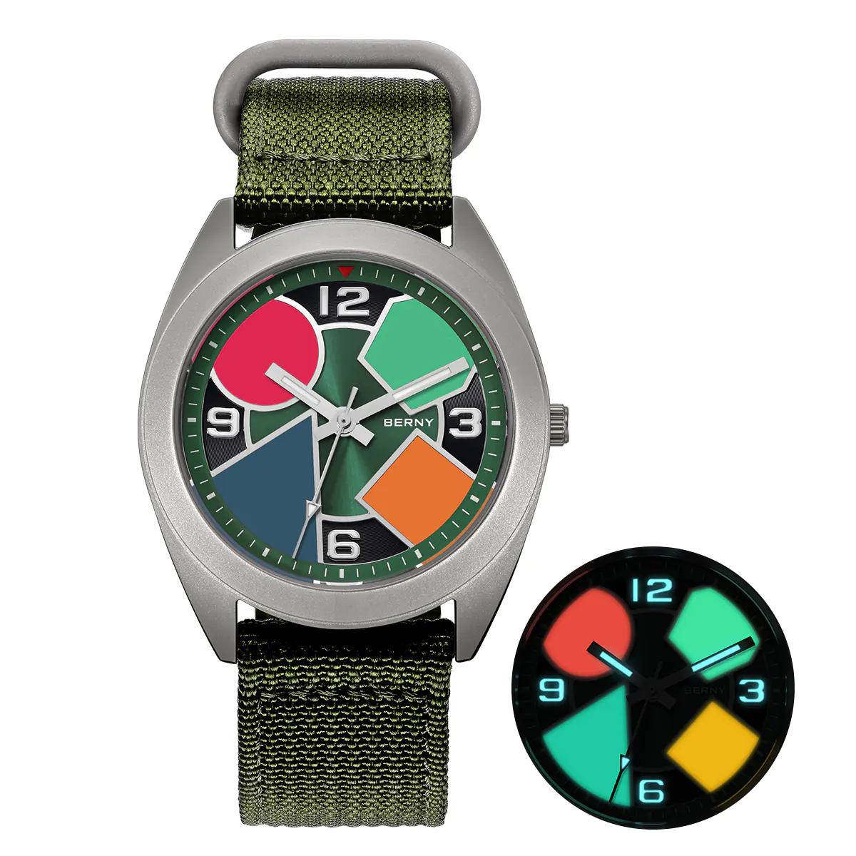 BERNY-Men Quartz Titanium Dress Watch-T2570M - Image 10