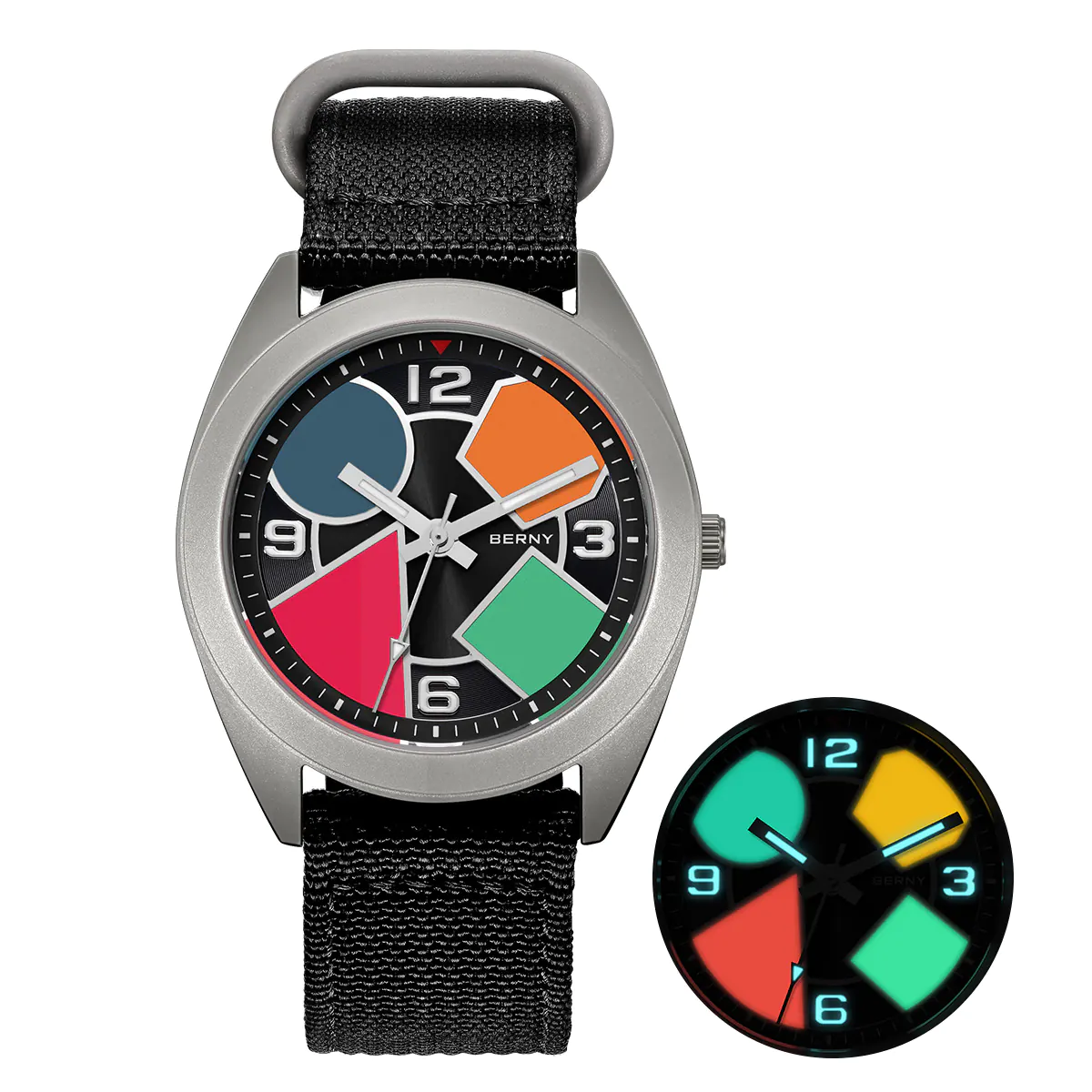 BERNY-Men Quartz Titanium Dress Watch-T2570M - Image 7