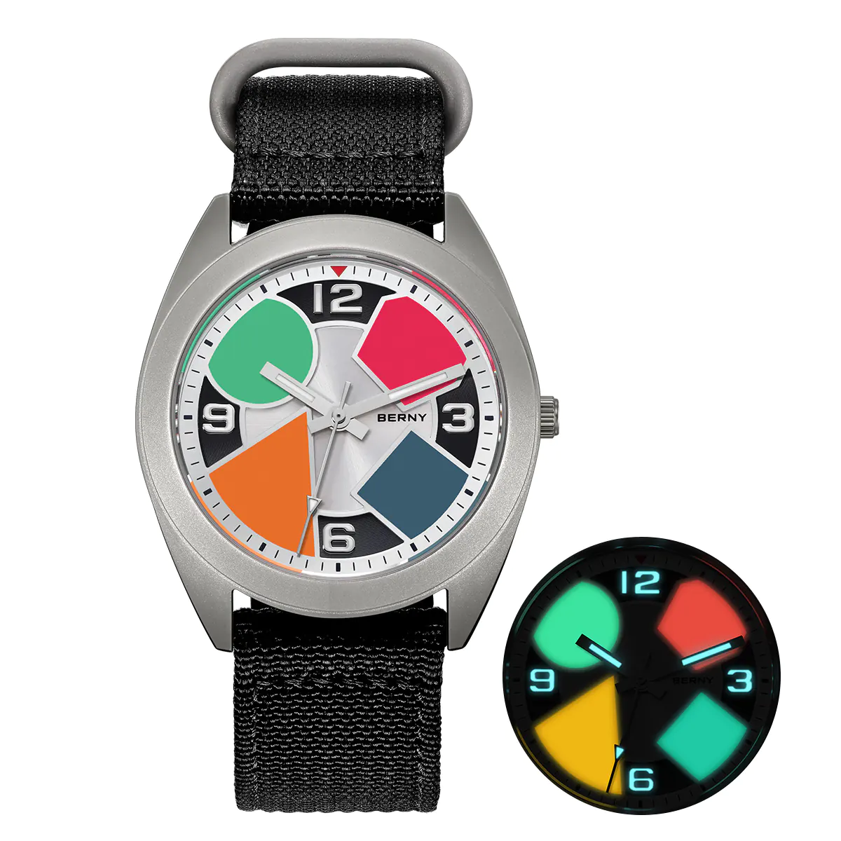 BERNY-Men Quartz Titanium Dress Watch-T2570M - Image 8