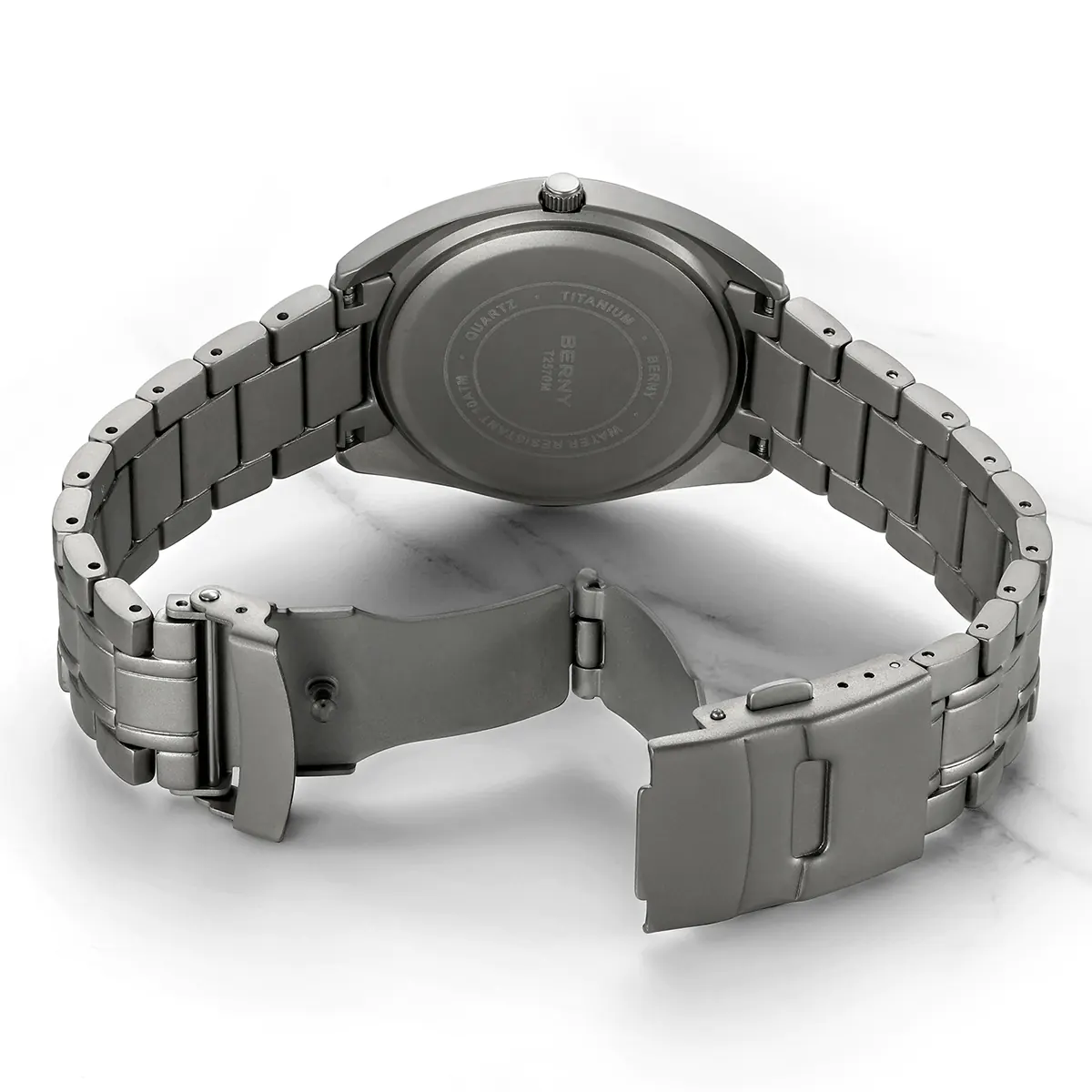 BERNY-Men Quartz Titanium Dress Watch-T2570MS - Image 3