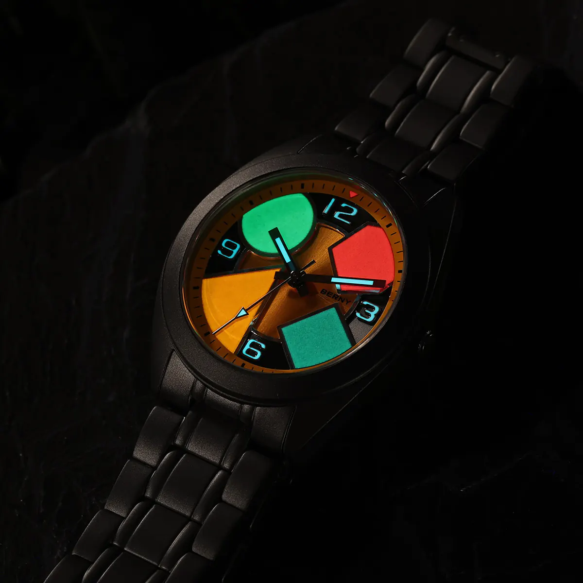 BERNY-Men Quartz Titanium Dress Watch-T2570MS - Image 4