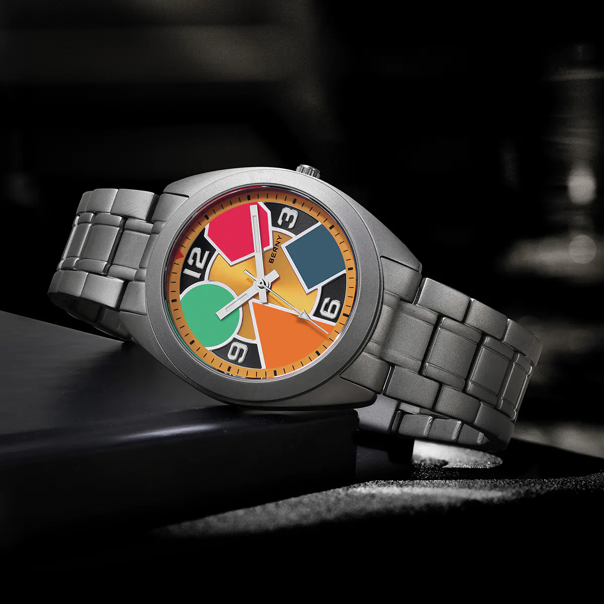 BERNY-Men Quartz Titanium Dress Watch-T2570MS - Image 6