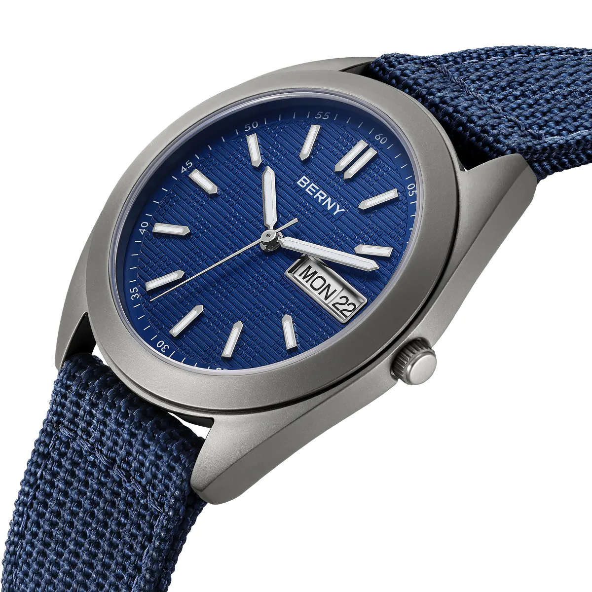 BERNY-Men Quartz Titanium Dress Watch-T2597M - Image 2