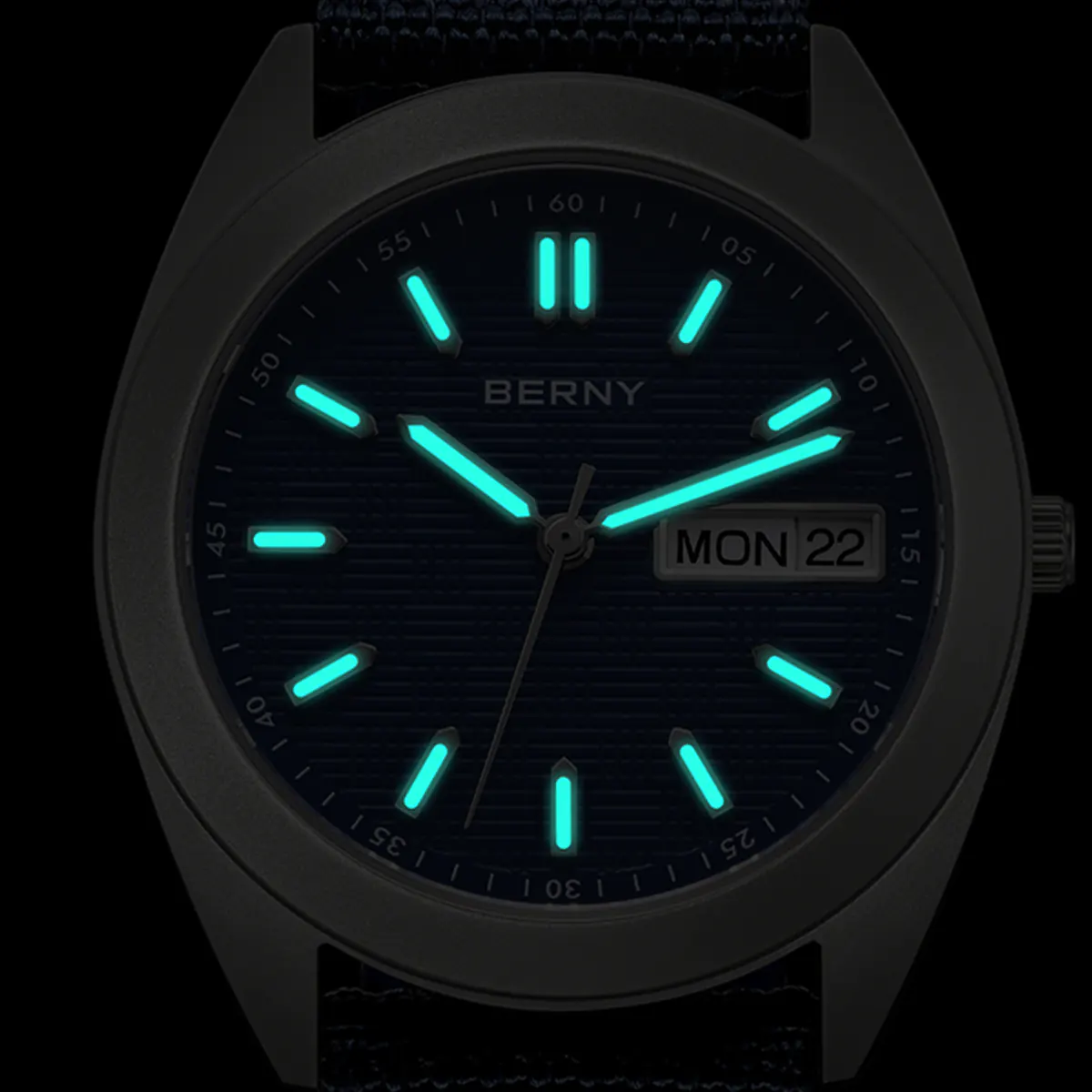 BERNY-Men Quartz Titanium Dress Watch-T2597M - Image 5