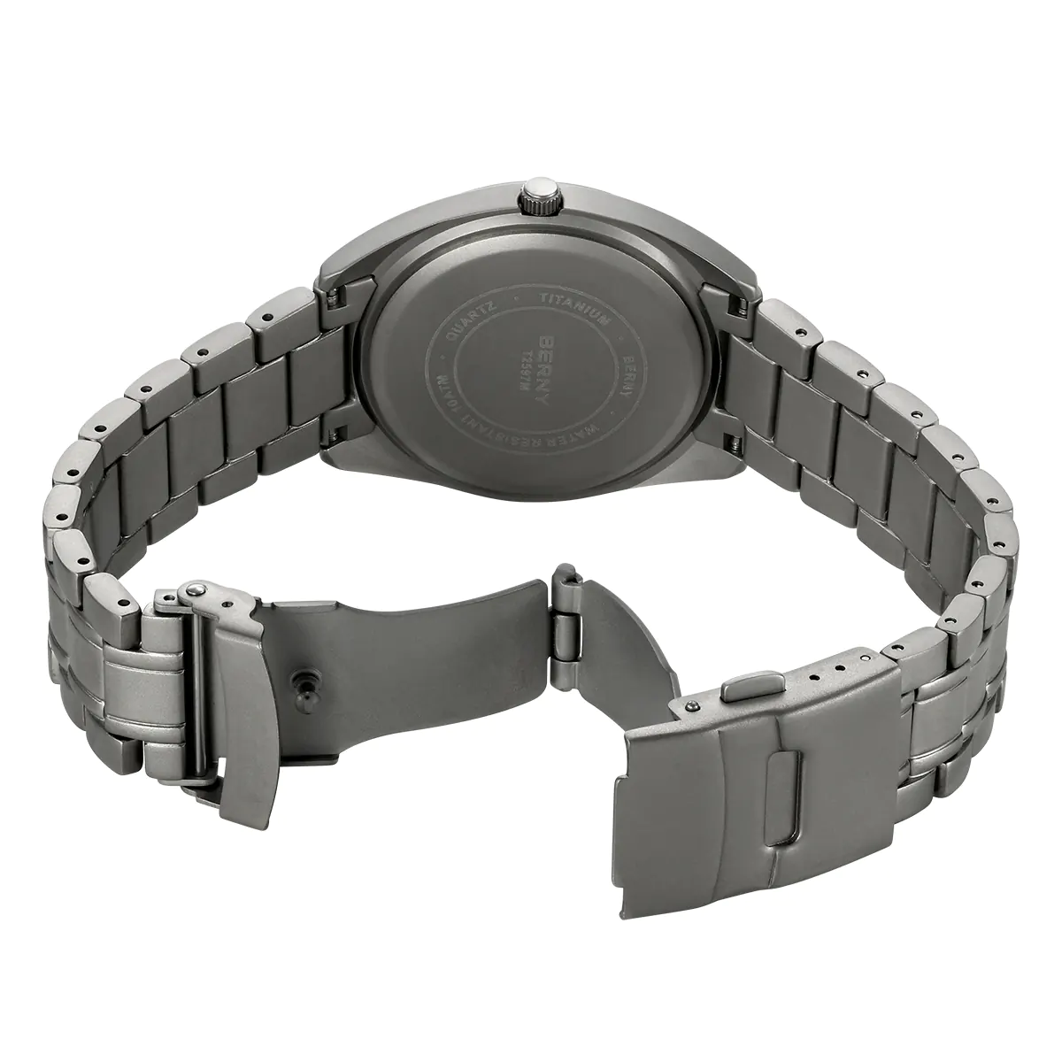 BERNY-Men Quartz Titanium Dress Watch-T2597MS - Image 4