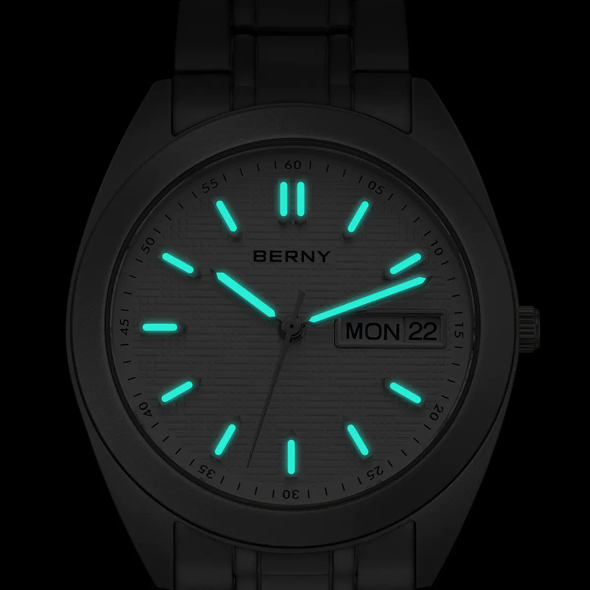 BERNY-Men Quartz Titanium Dress Watch-T2597MS - Image 5