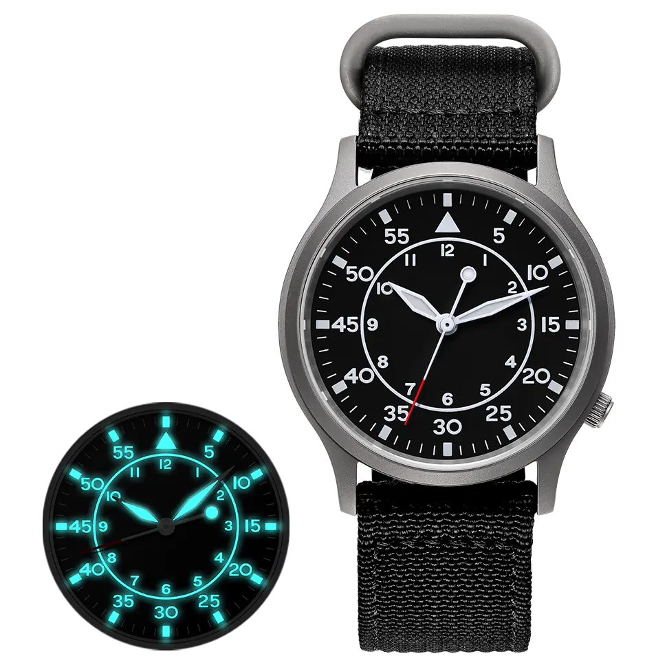 BERNY-Men Quartz Titanium Field Watch-T2566M - Image 5
