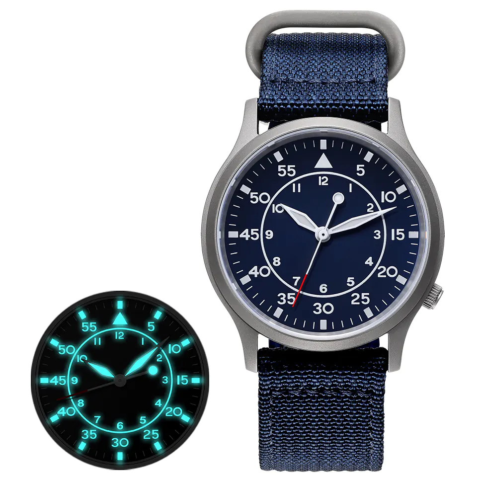 BERNY-Men Quartz Titanium Field Watch-T2566M - Image 6