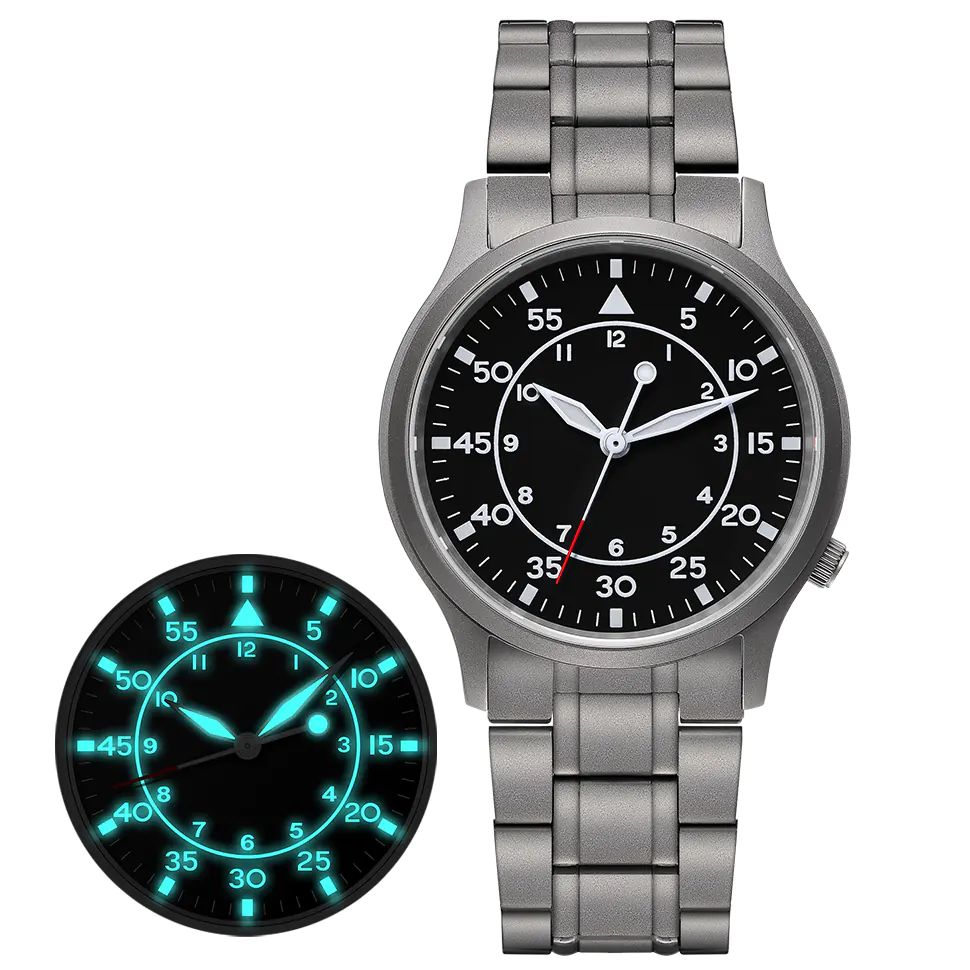 BERNY-Men Quartz Titanium Field Watch-T2566MS - Image 5