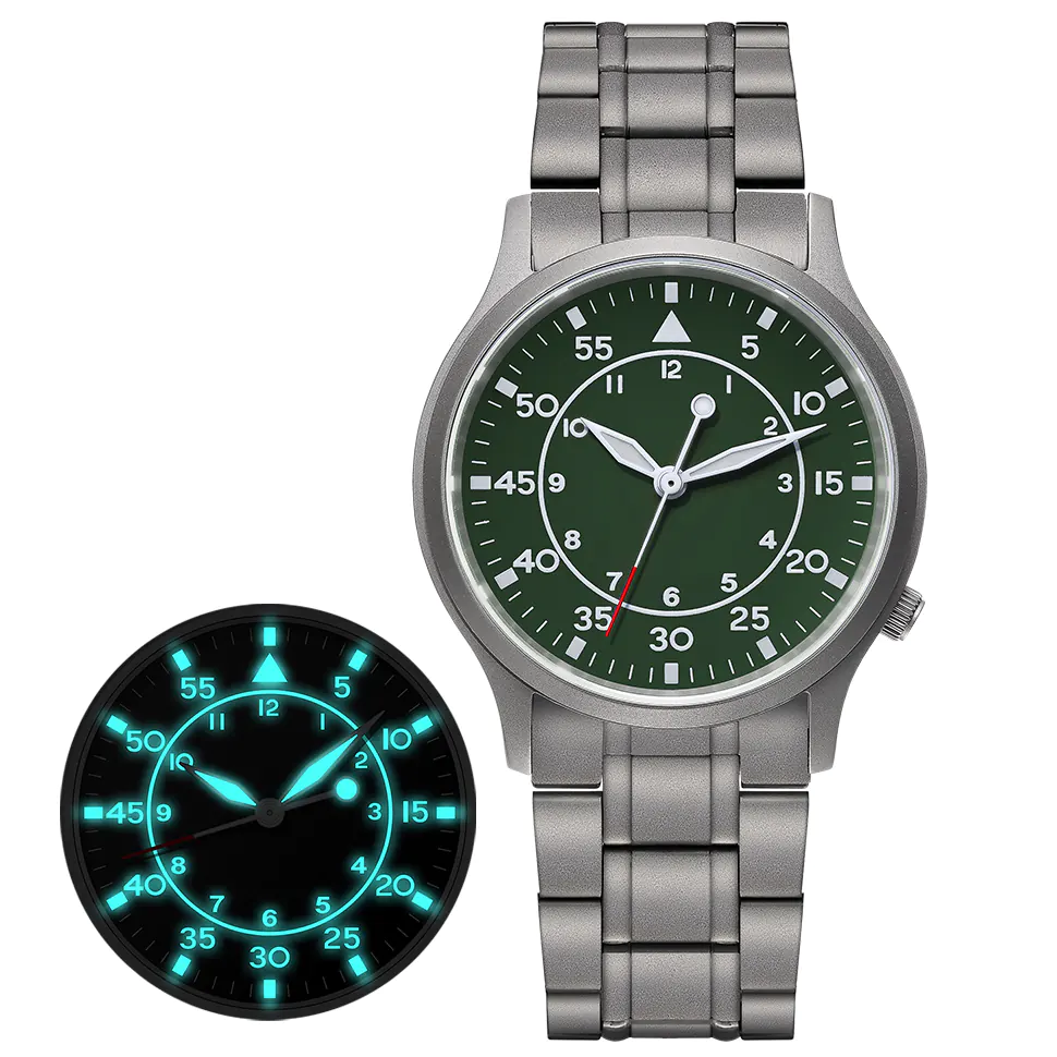 BERNY-Men Quartz Titanium Field Watch-T2566MS - Image 7
