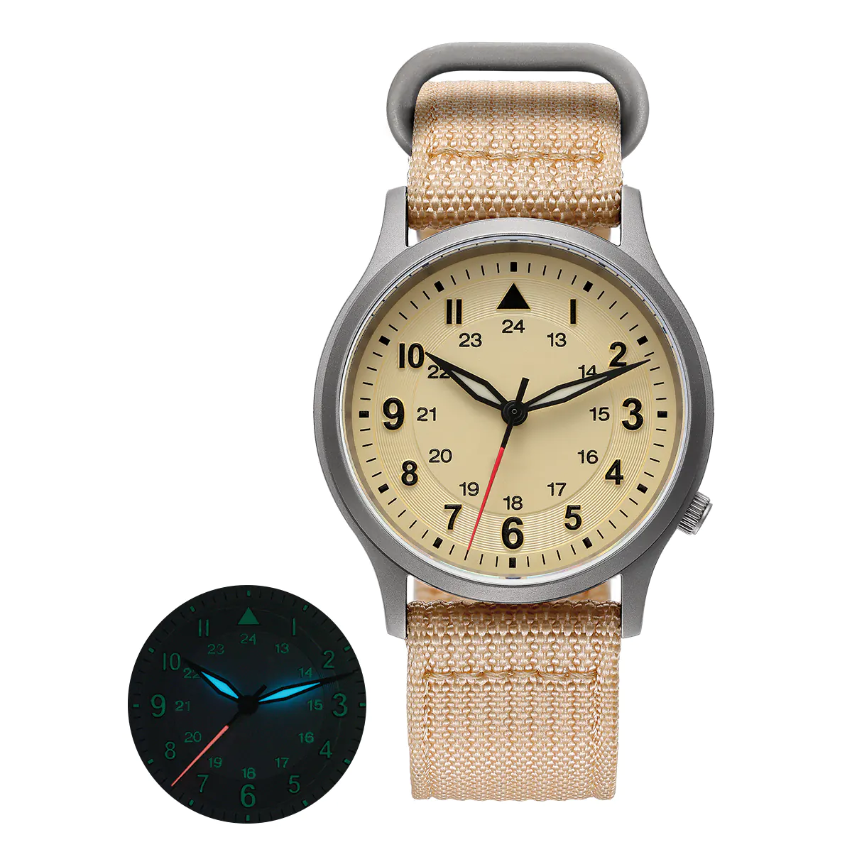 BERNY-Men Quartz Titanium Field Watch-T2596M - Image 17