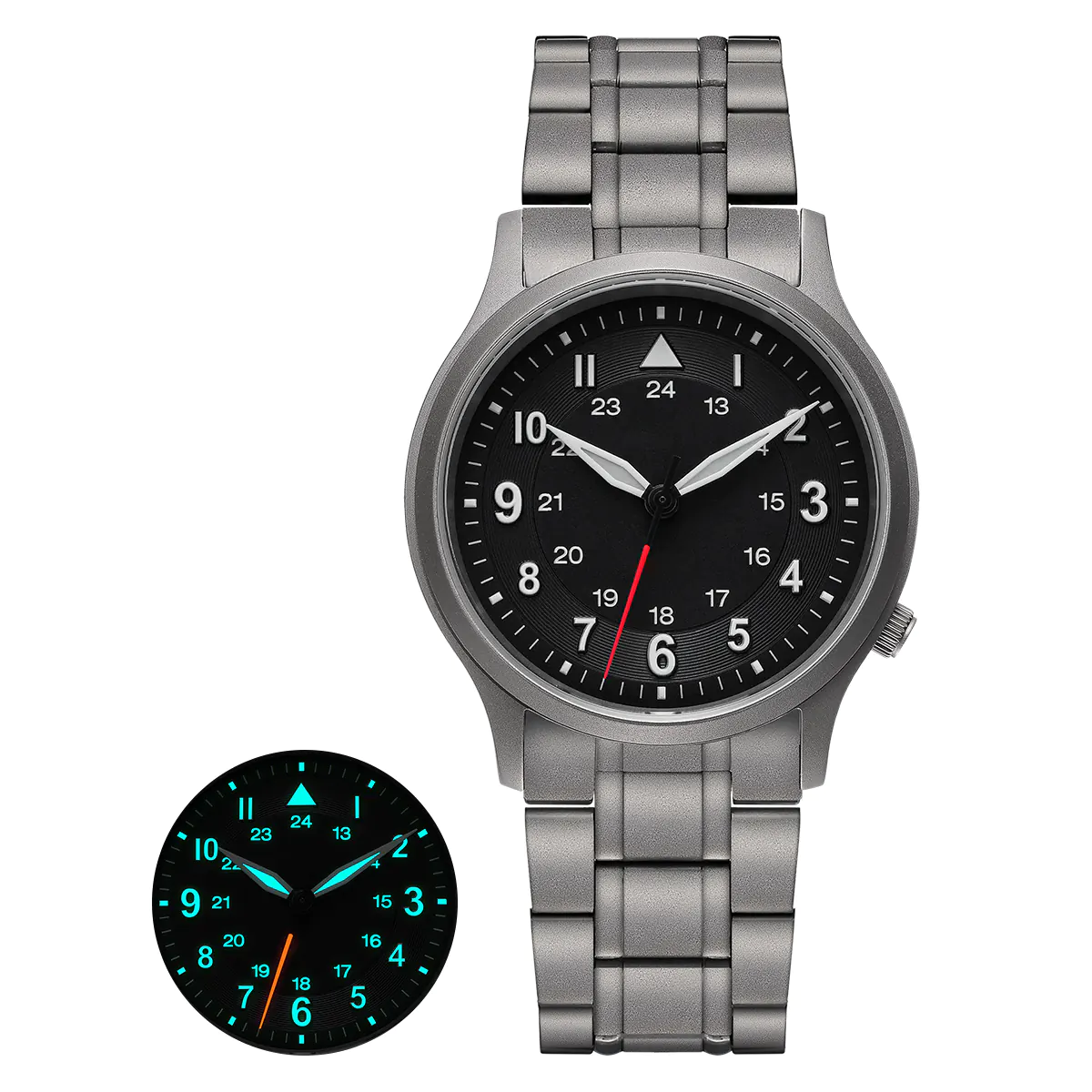 BERNY-Men Quartz Titanium Field Watch-T2596MS - Image 13