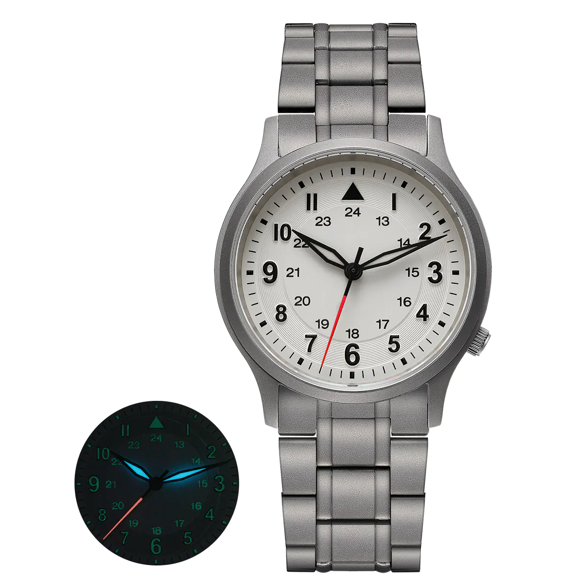 BERNY-Men Quartz Titanium Field Watch-T2596MS - Image 14