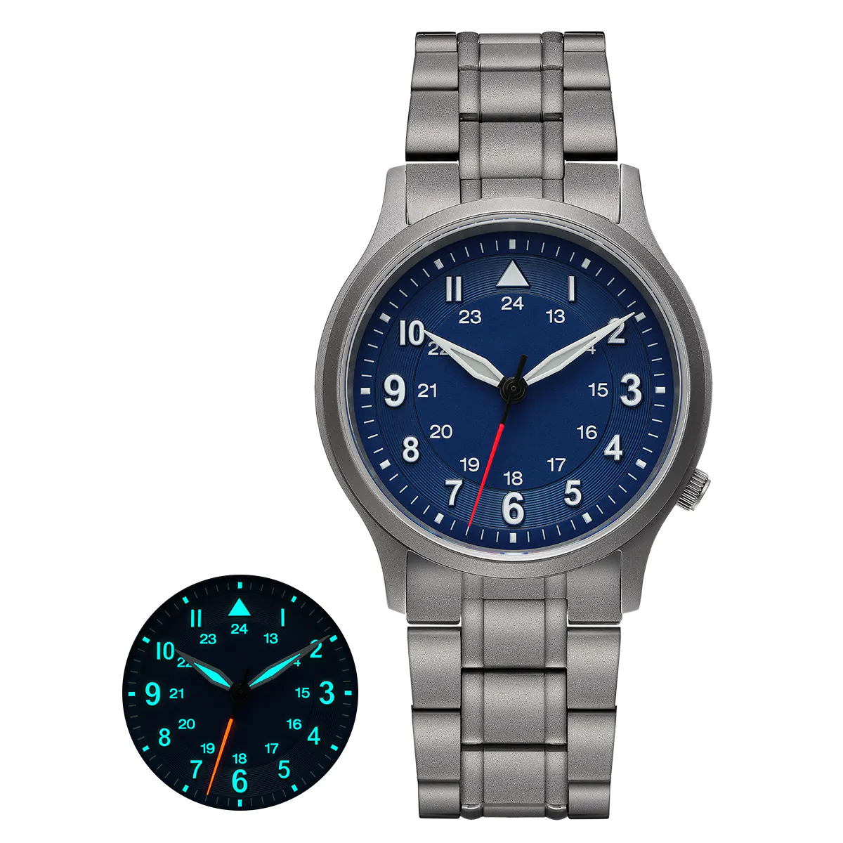 BERNY-Men Quartz Titanium Field Watch-T2596MS - Image 15
