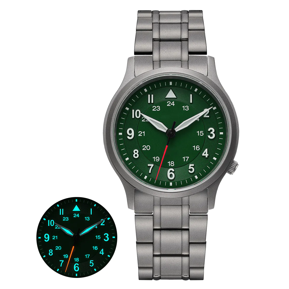 BERNY-Men Quartz Titanium Field Watch-T2596MS - Image 16