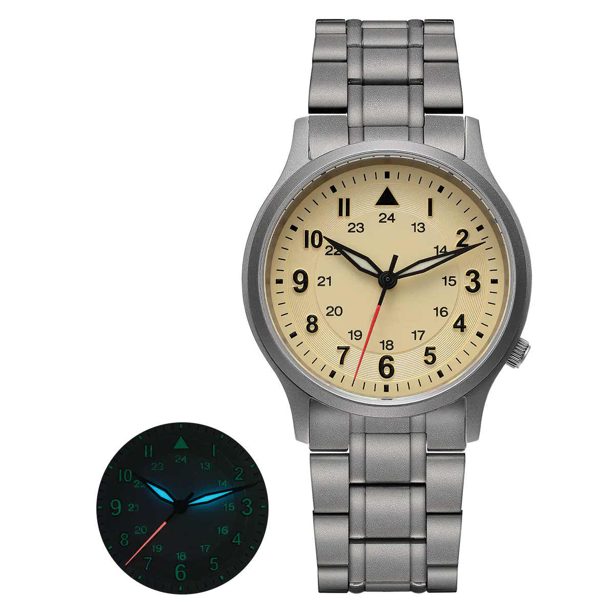 BERNY-Men Quartz Titanium Field Watch-T2596MS - Image 17
