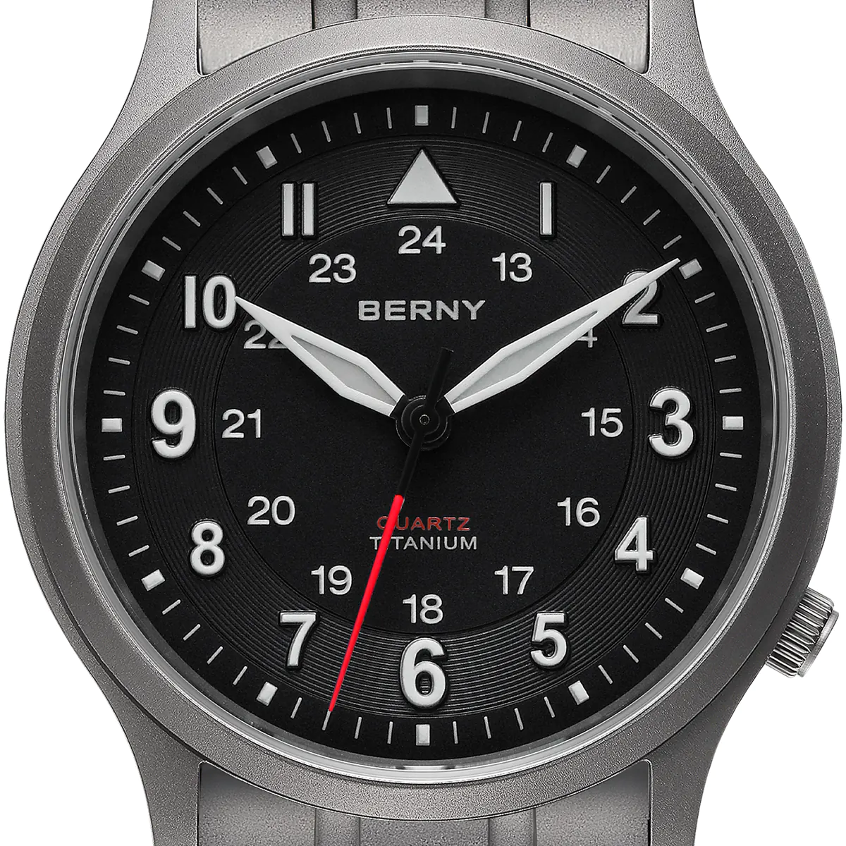 BERNY-Men Quartz Titanium Field Watch-T2596MS - Image 3