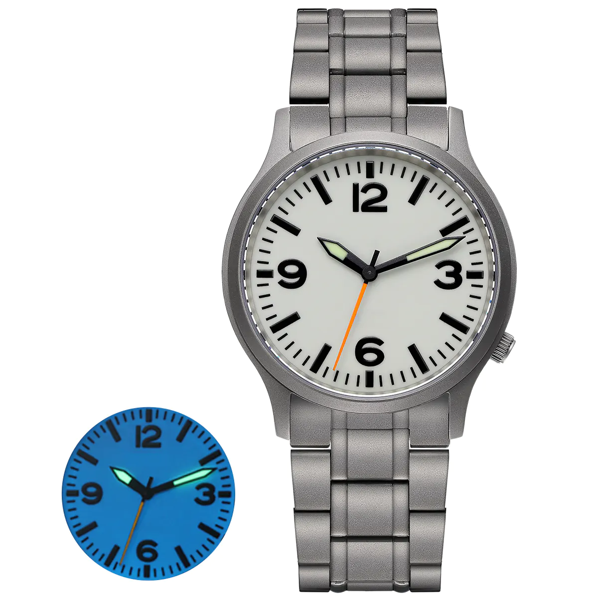 BERNY-Men Quartz Titanium Field Watch V2-T2576MS - Image 10