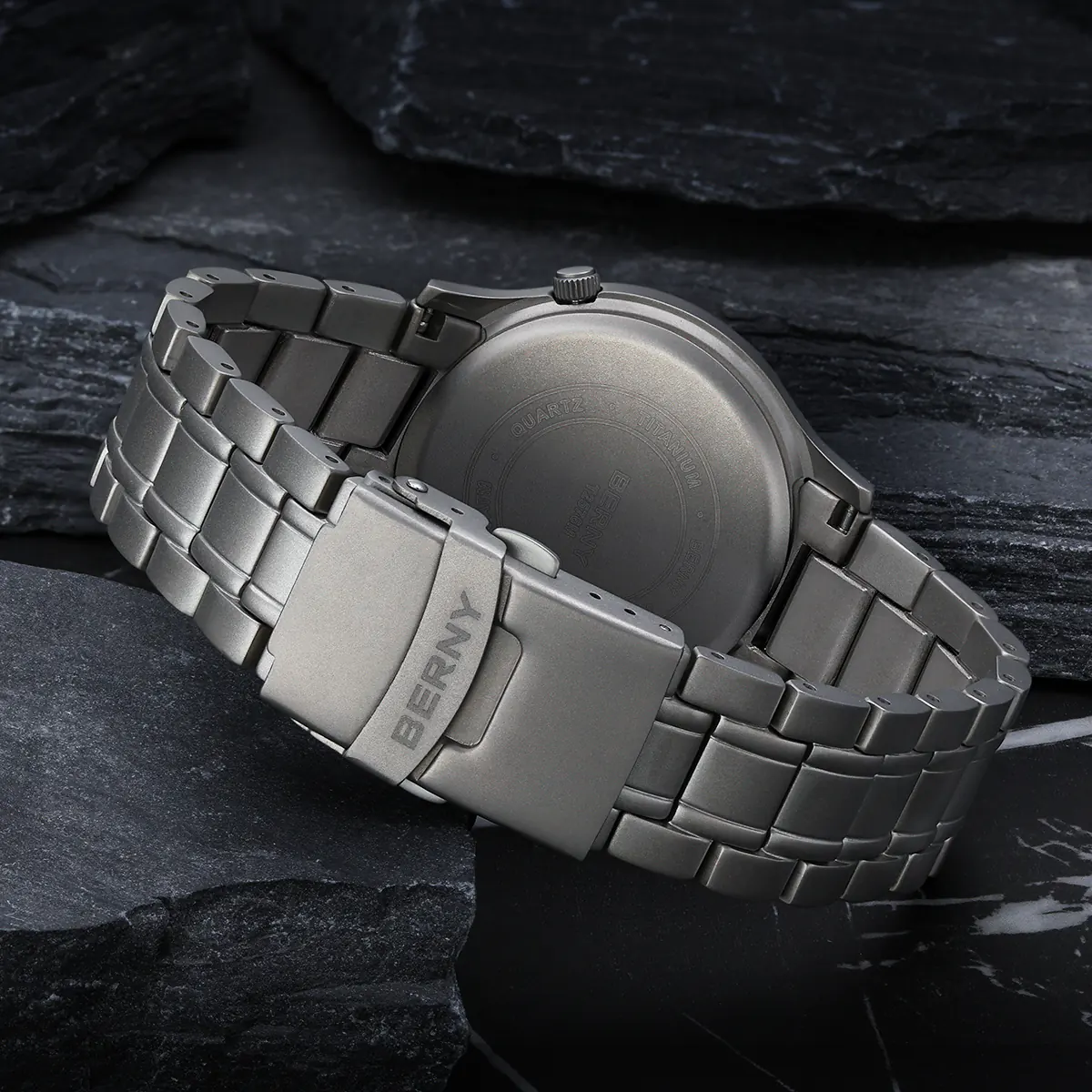 BERNY-Men Quartz Titanium Field Watch V2-T2576MS - Image 4